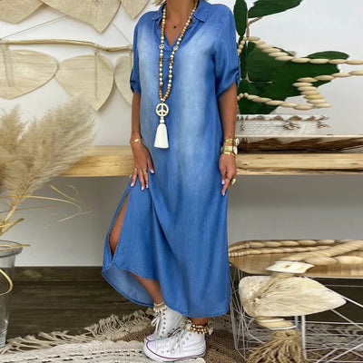 Seren | Long Denim Dress