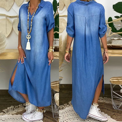 Seren | Long Denim Dress
