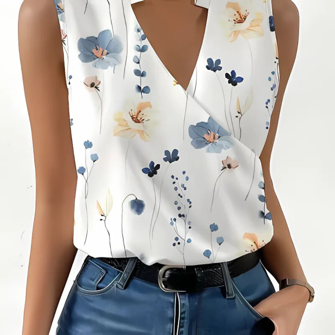 Celine | Summer Light V-Neck Top