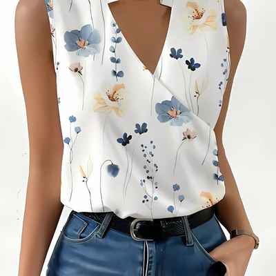 Celine | Summer Light V-Neck Top