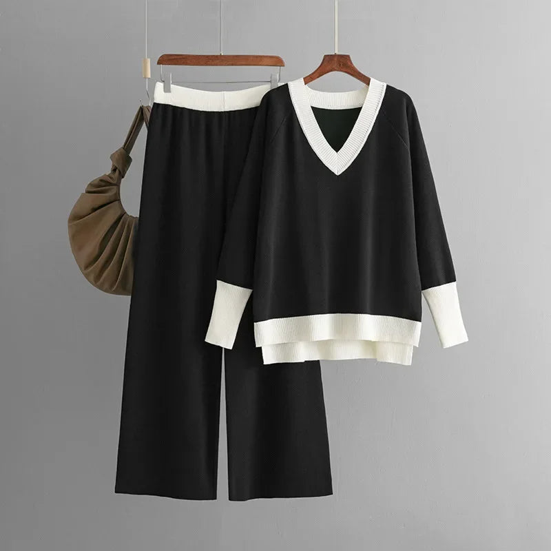 Beverly | Stylish Long Sleeved Knitted Set