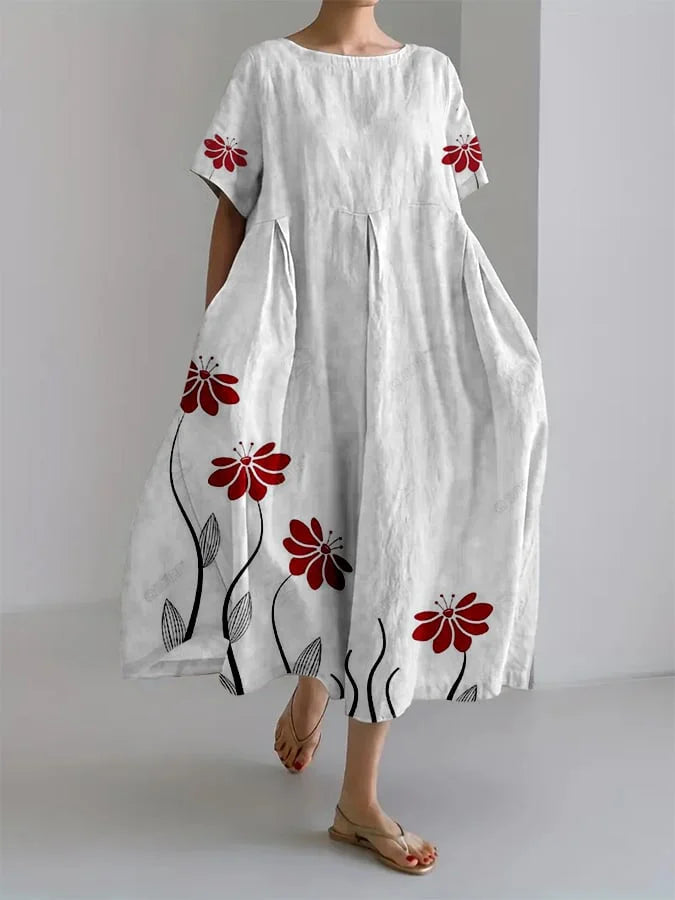 Virelle | Artistic Bloom Midi Dress