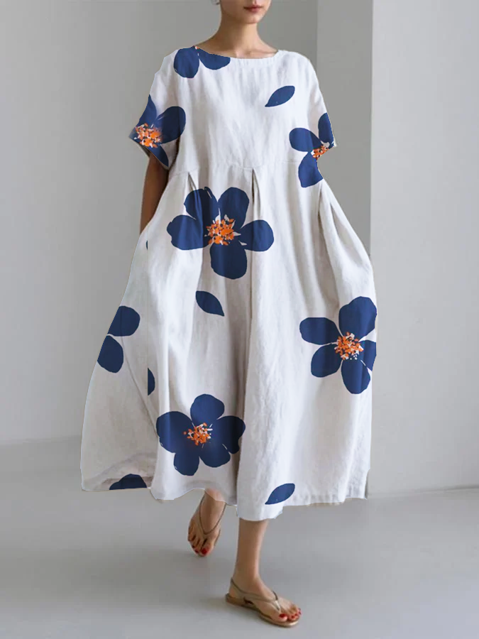 Lenora | Artistic Bloom Midi Dress