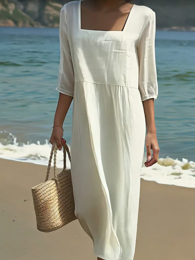 Sharon | Everyday Linen Blend Dress