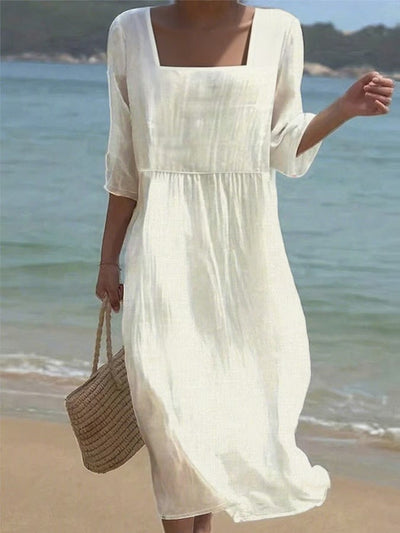Sharon | Everyday Linen Blend Dress
