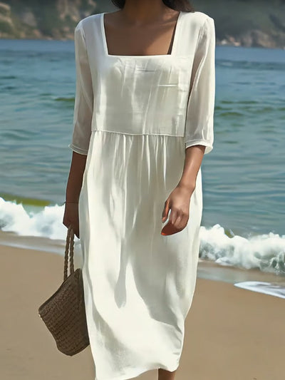 Sharon | Everyday Linen Blend Dress